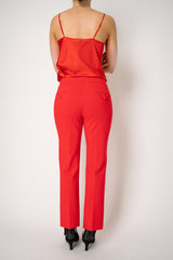 Dorothee Schumacher Stretch Knit Punto Milano Flared Pants in Lollipop