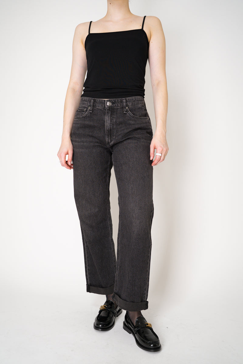 Rag & Bone Baggy Low-Rise Dre Boyfriend in Black Wash Vancouver. Shop Online or in Store.
