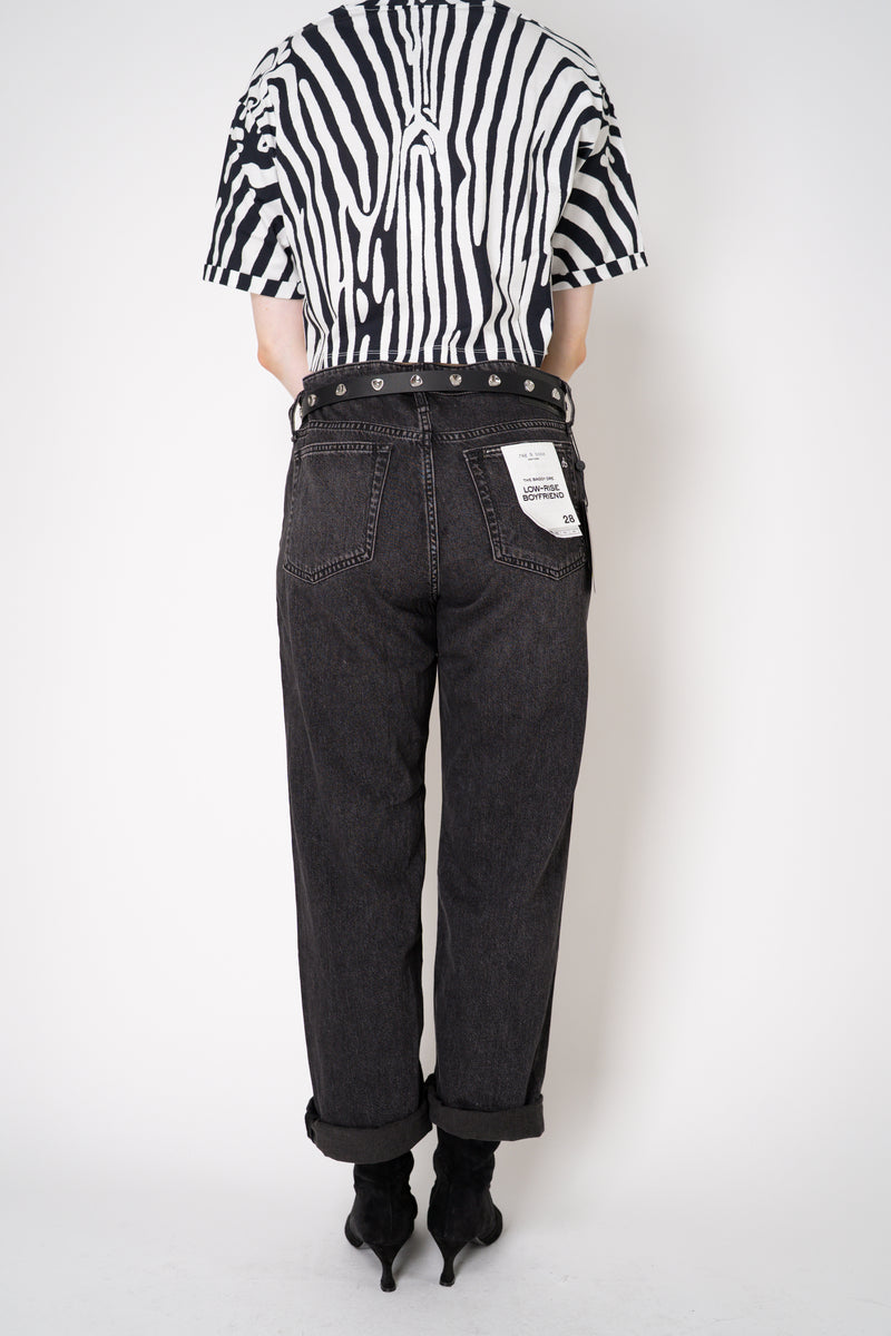 Rag & Bone Baggy Low-Rise Dre Boyfriend in Black Wash Vancouver. Shop Online or in Store.