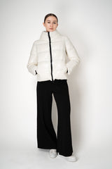 Herno Gloss Puffer Cropped Jacket in White Vancouver. Shop Online or in Store.
