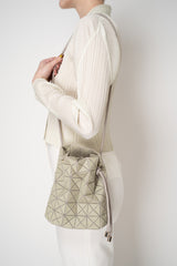 Bao Bao Issey Miyake Wring Clay Small Bucket Bag in Sage Green