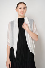 Pleats Please Issey Miyake Basic Scarf in White