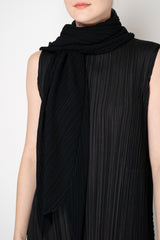Pleats Please Issey Miyake Basic Scarf in Black