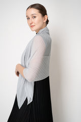 Pleats Please Issey Miyake Basic Scarf in Icy Grey
