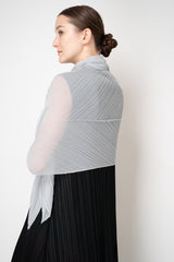 Pleats Please Issey Miyake Basic Scarf in Icy Grey