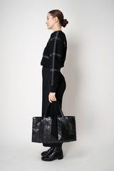 Bao Bao Issey Miyake Rock Matte Maxi Tote Bag in Black