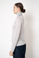Lorena Antoniazzi Fine Merino Knit Turtleneck in Icy Blue Grey
