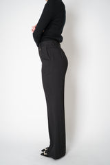 Lorena Antoniazzi Crepe Straight Leg Trousers in Black