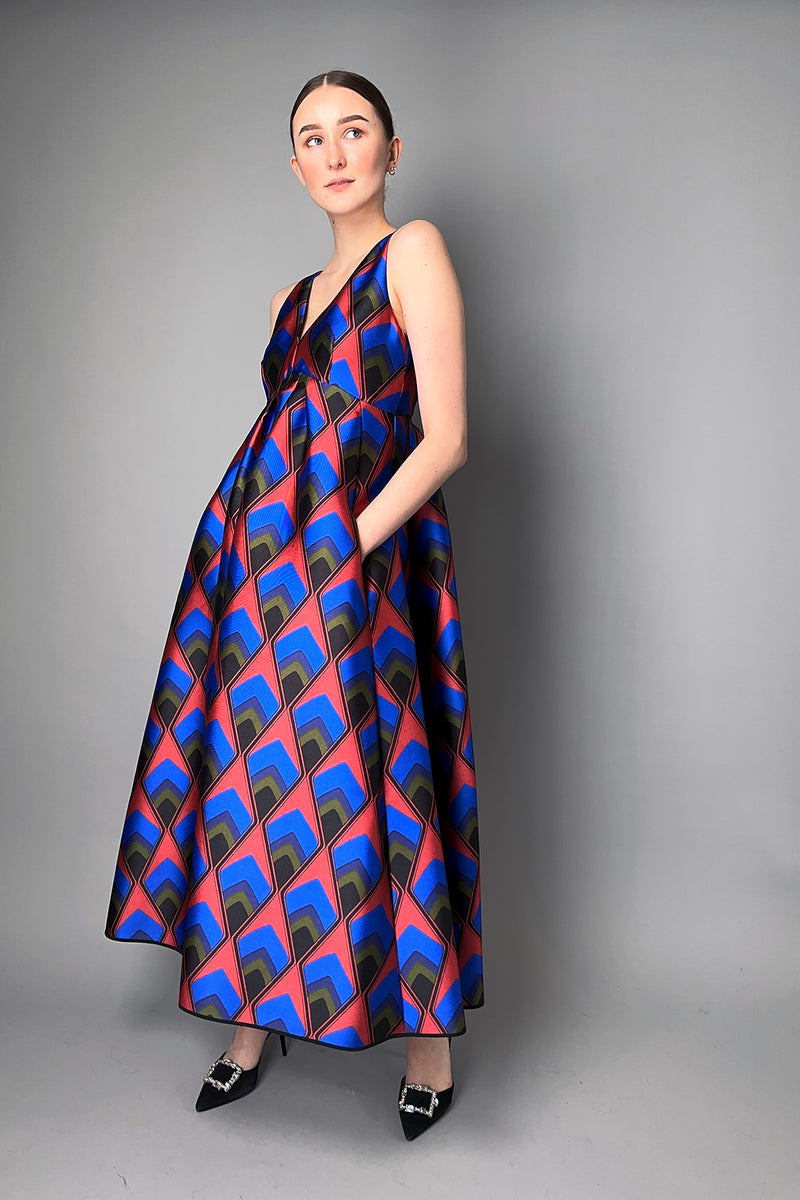 Odeeh Cinabar Long Peacock Dress- Ashia Mode- Vancouver, BC
