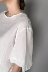 Peserico Blouson T-Shirt with Puffed Sleeves