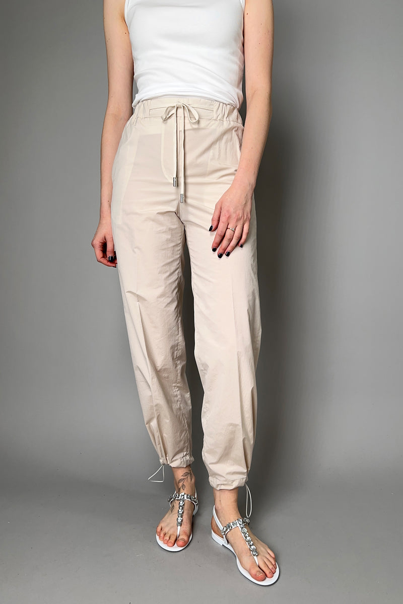 Peserico Casual Cotton Pull-On Pants in Sand