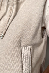 Peserico Knit Vest with Lurex in Beige - Ashia Mode – Vancouver, BC