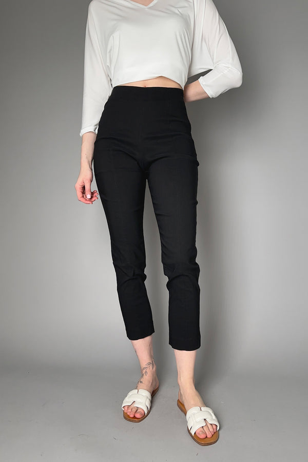 Peter O. Mahler Fitted Linen Stretch Pants in Black