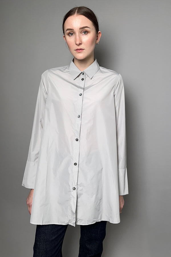 Peter O. Mahler Taffeta Shirt in Light Grey