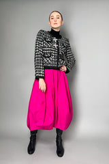 Peter O. Mahler Taffeta Tulip Skirt in Fuchsia