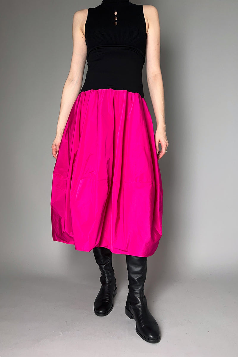 Peter O. Mahler Taffeta Tulip Skirt in Fuchsia