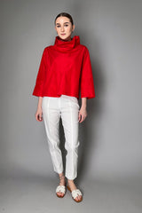 Peter O. Mahler Straight Leg Linen Stretch Pants in White Vancouver. Shop Online or in Store.