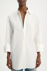 Dorothee Schumacher Casual Cotton Shirt with Pineapple Embroidery on the Back
