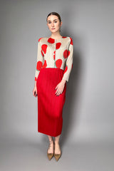 Pleats Please Issey Miyake Thicker Bottoms 1 Skirt in Red Vancouver. Shop Online or in Store.