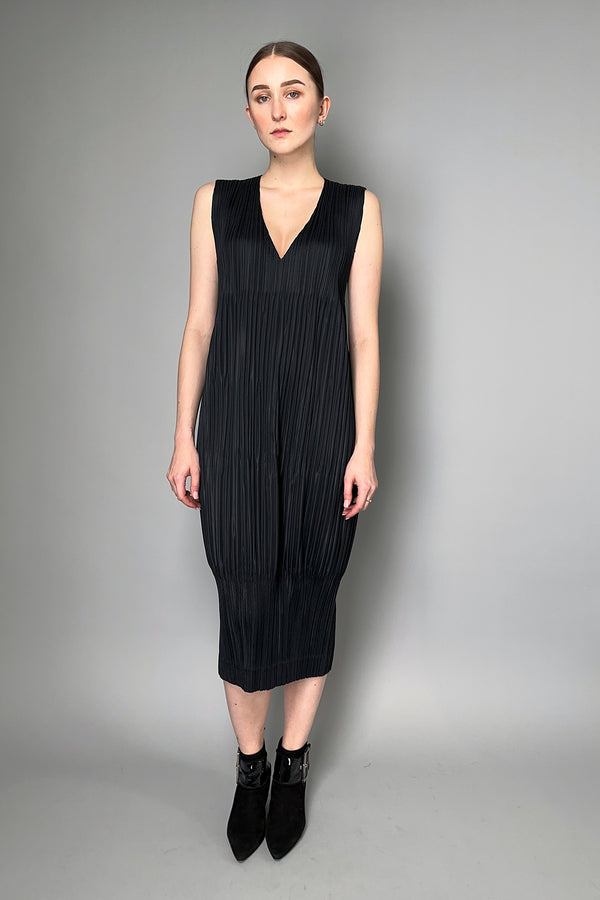 Pleats Please Issey Miyake Thicker Bottoms 2 Dress in Black- Ashia Mode- Vancouver, BC