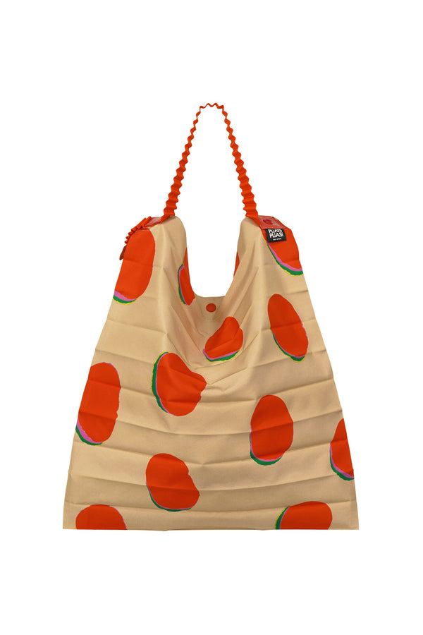 Pleats Please Issey Miyake "Bean Dots" Bag in Red