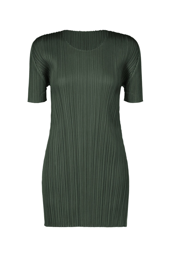 Pleats Please Monthly Colors: July Tunic in Dark Green - Ashia Mode – Vancouver, BC