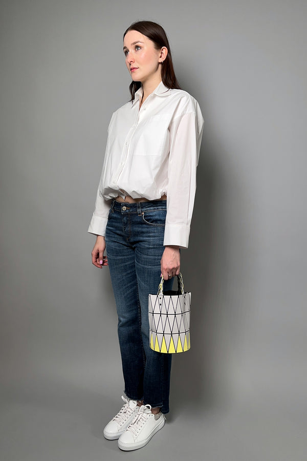 Bao Bao Small Basket Bag in Light Grey and Canary Yellow - Ashia Mode - Vancouver, BC