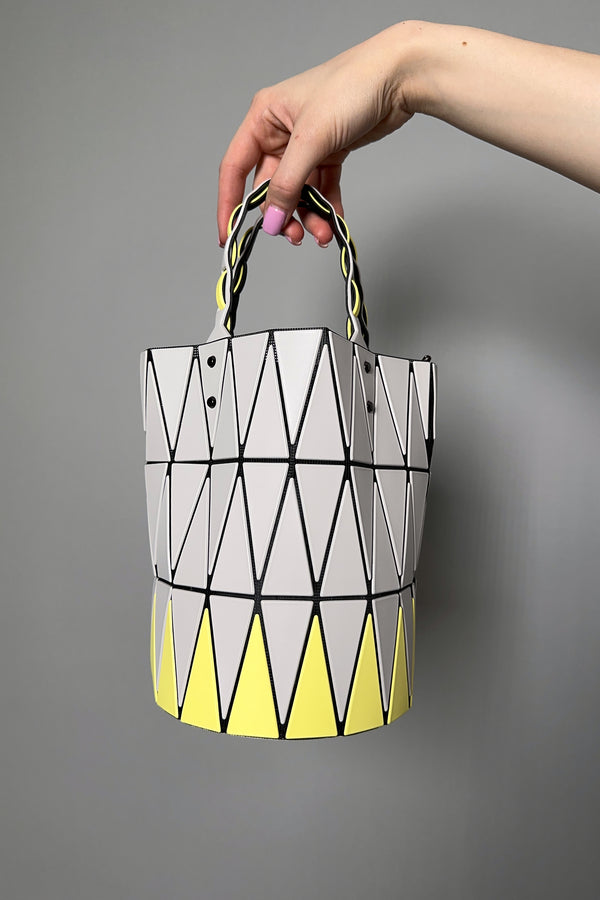Bao Bao Small Basket Bag in Light Grey and Canary Yellow - Ashia Mode - Vancouver, BC