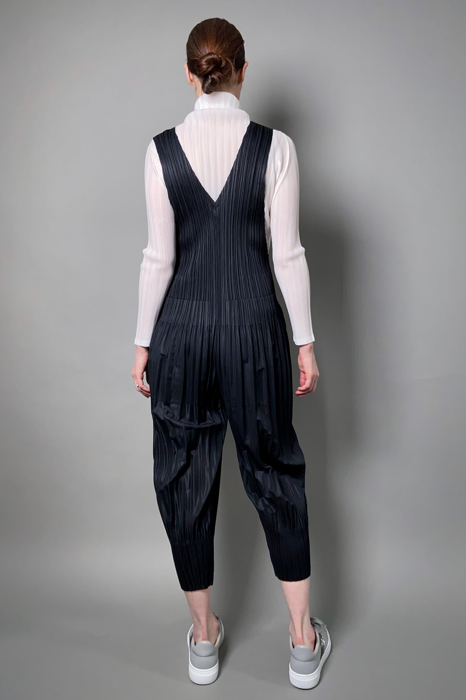 Pleats Please Issey Miyake Fluffy Basics Jumpsuit in Black – Ashia