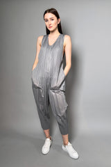 Pleats Please Issey Miyake Fluffy Basics Jumpsuit in Light Grey Vancouver. Shop Online or in Store. 