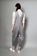 Pleats Please Issey Miyake Fluffy Basics Jumpsuit in Light Grey Vancouver. Shop Online or in Store. 