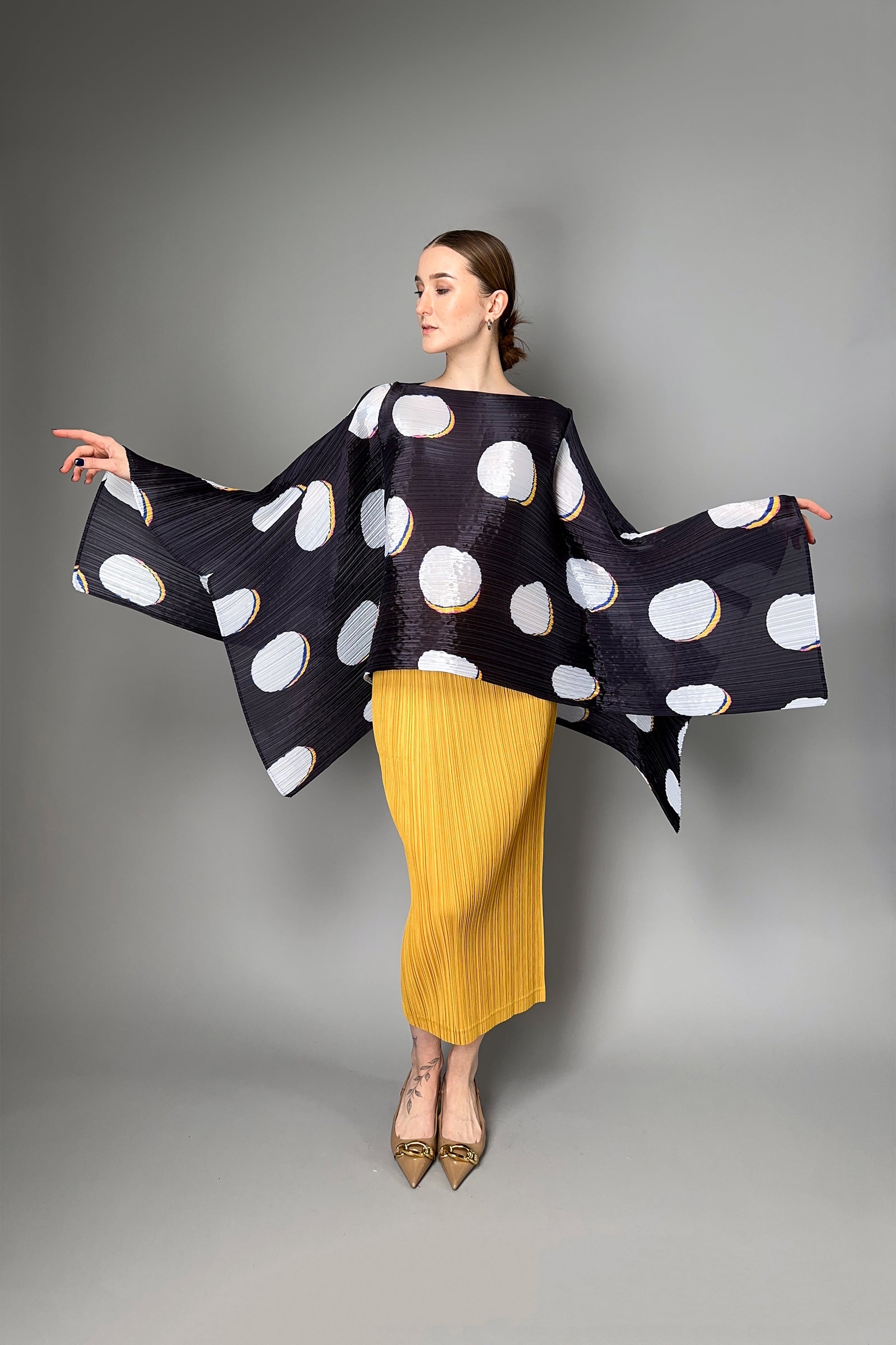 ◇◇プリーツプリーズストールBEAN DOTS MADAME-T ◇◇ ◇◇プリーツプリーズストールBEAN DOTS MADAME-T ◇◇