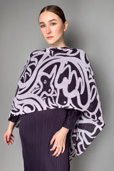 Pleats Please Issey Miyake SEEKER Madame-T Scarf in Light Purple- Ashia Mode- Vancouver, BC