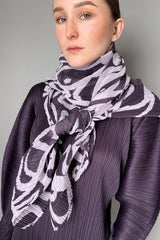 Pleats Please Issey Miyake SEEKER Madame-T Scarf in Light Purple- Ashia Mode- Vancouver, BC