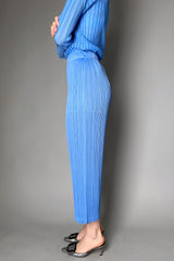 Pleats Please Issey Miyake Monthly Colors: December Pants in Steel Blue- Ashia Mode- Vancouver, BC