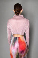 Pleats Please Issey Miyake Monthly Colors : January Cropped Shirt in Dusty Pink