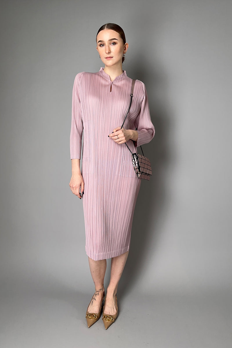 Pleats Please Issey Miyake Monthly Colors : January Dress in Dusty Pink