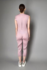 Pleats Please Issey Miyake Monthly Colors : January Sleeveless Jumpsuit in Dusty Pink