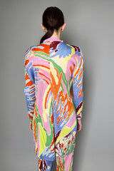 Pleats Please Issey Miyake Frosty Forest Multi Colour Cardigan Vancouver. Shop Online or in Store.