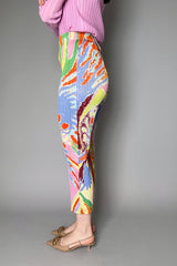 Pleats Please Issey Miyake Frosty Forest Multi Colour Pants- Ashia Mode- Vancouver, BC