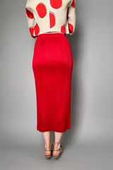 Pleats Please Issey Miyake Thicker Bottoms 1 Skirt in Red