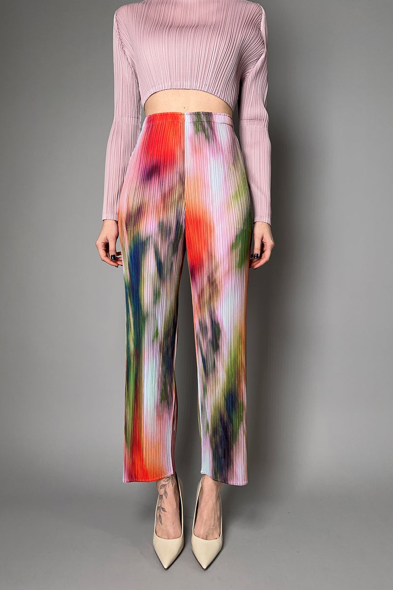 Pleats Please Issey Miyake "Turnip & Spinach" Pants in Pink