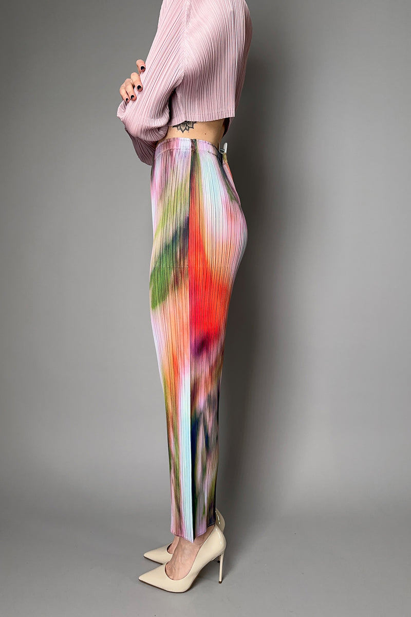 Pleats Please Issey Miyake "Turnip & Spinach" Pants in Pink