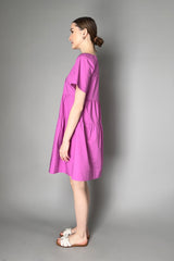 Rosso 35 Midi A-line Tiered Dress in Magenta