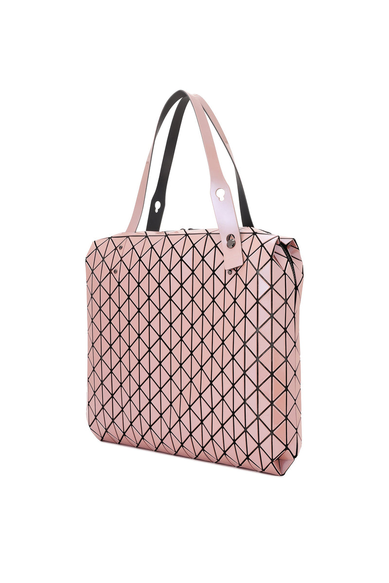 Bao Bao Issey Miyake Row Metallic Bag in Pink Beige