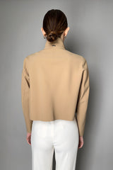 Herno Cropped Scuba Jacket in Light Beige- Ashia Mode- Vancouver, BC