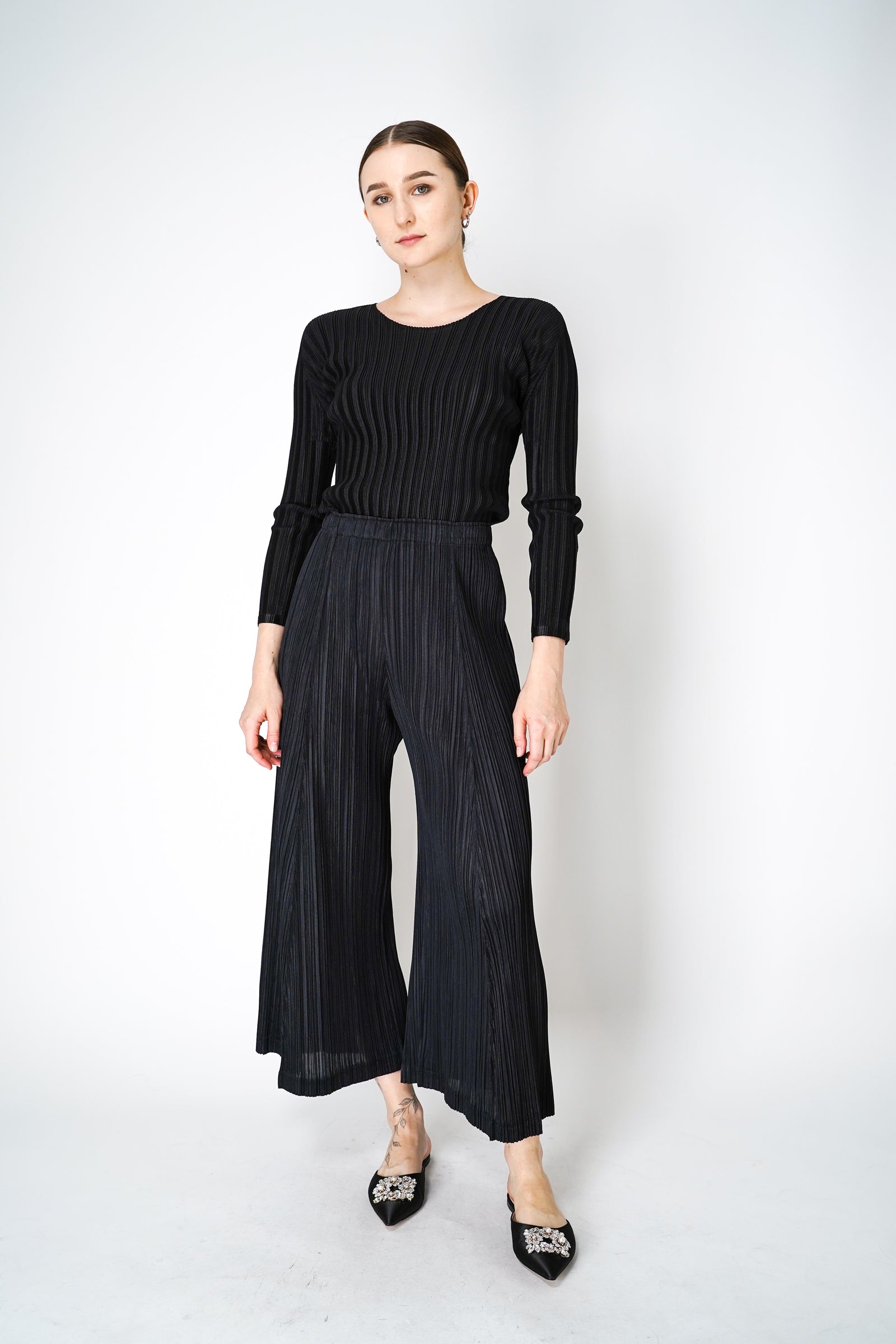 美品　PLEATS  PLEASE　 セットアップ  　 黒　size３　 ５点 PLEATS PLEASE ISSEY MIYAKE - PLEATS PLEASE(プリーツプリーズ