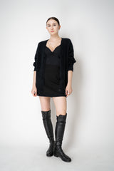 Dorothee Schumacher Technical Jersey Ruffled Coquette Camisole in Black