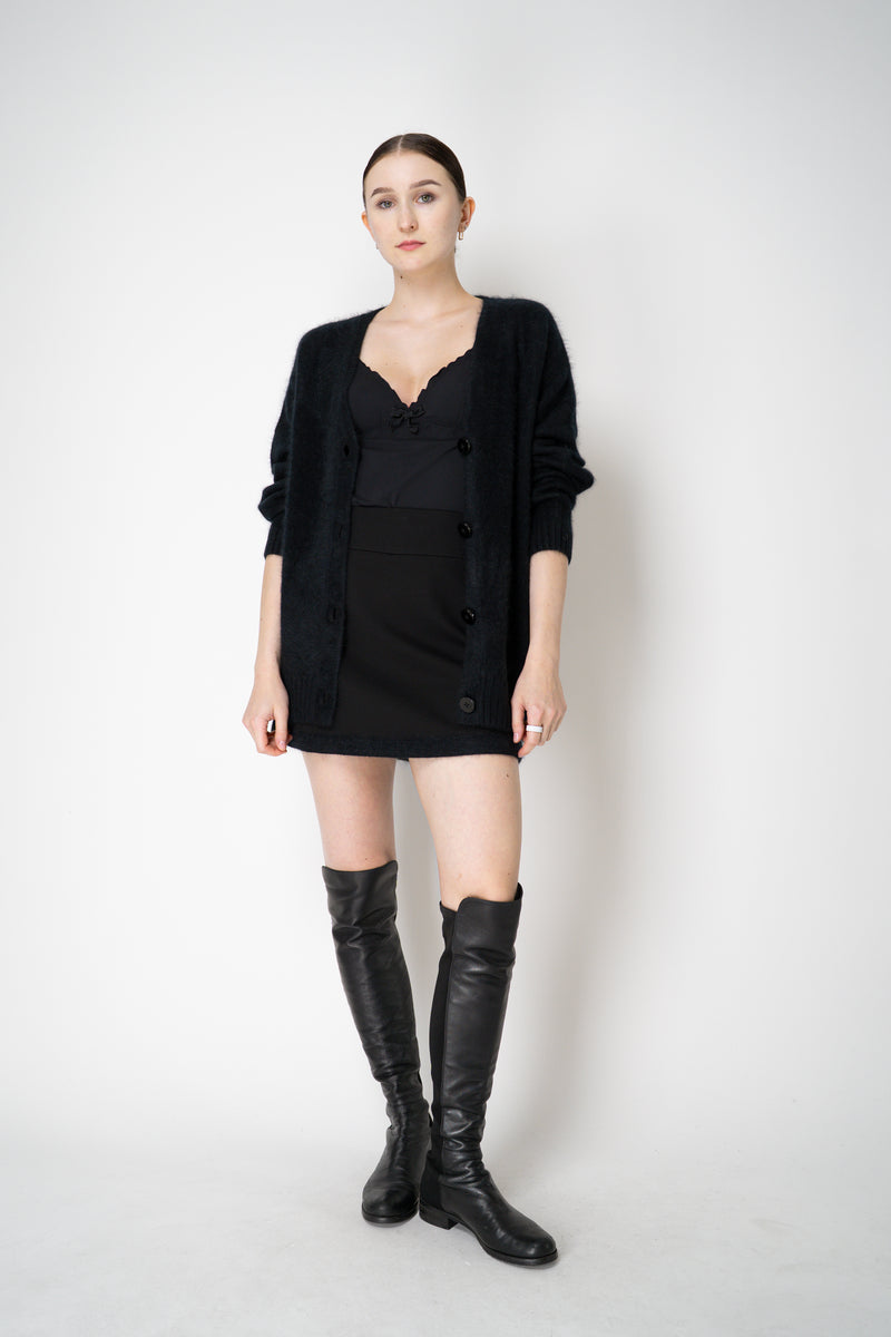 Dorothee Schumacher Technical Jersey Ruffled Coquette Camisole in Black