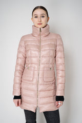 Herno Ultralight Technology Goose Down Padded Coat in Bubblegum Pink